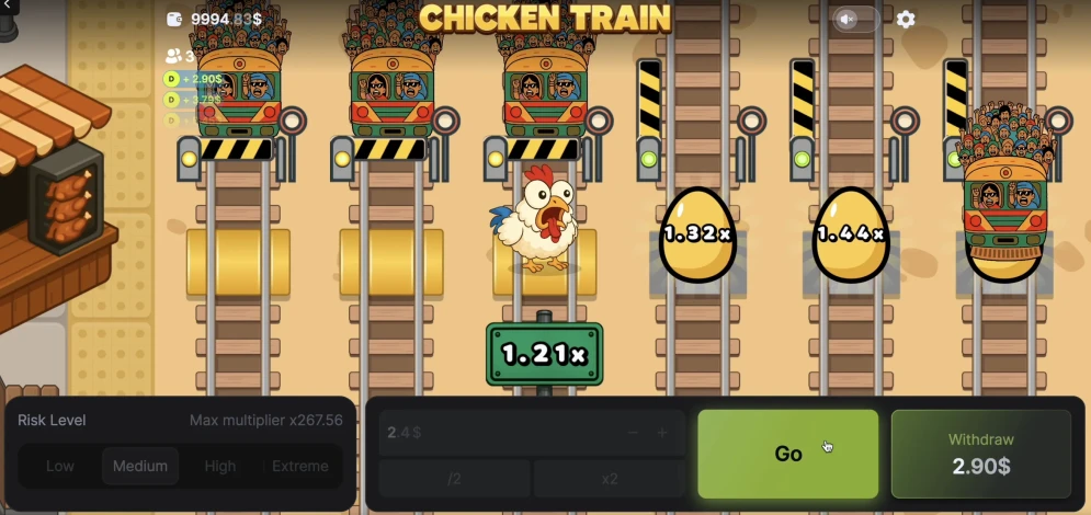 Chicken vs Train Game