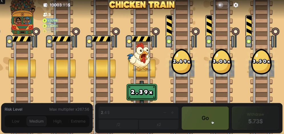 Chicken vs Train Game