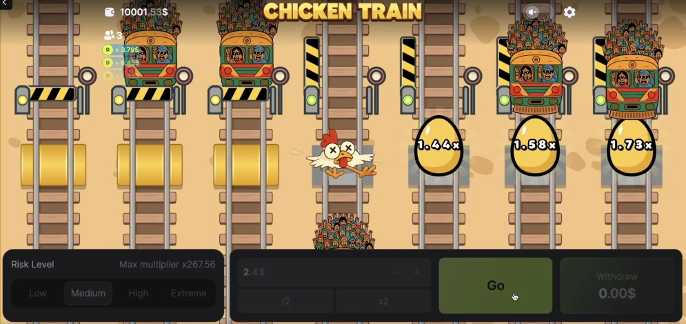 Chicken vs Train Game