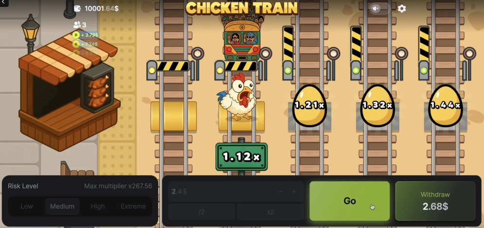 Chicken vs Train gameplay